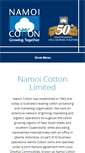 Mobile Screenshot of namoicotton.com.au